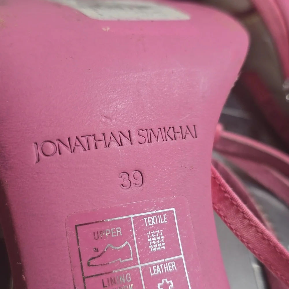 Jonathan Simkhai Luxon Crystal Pink Strappy‎ Heels